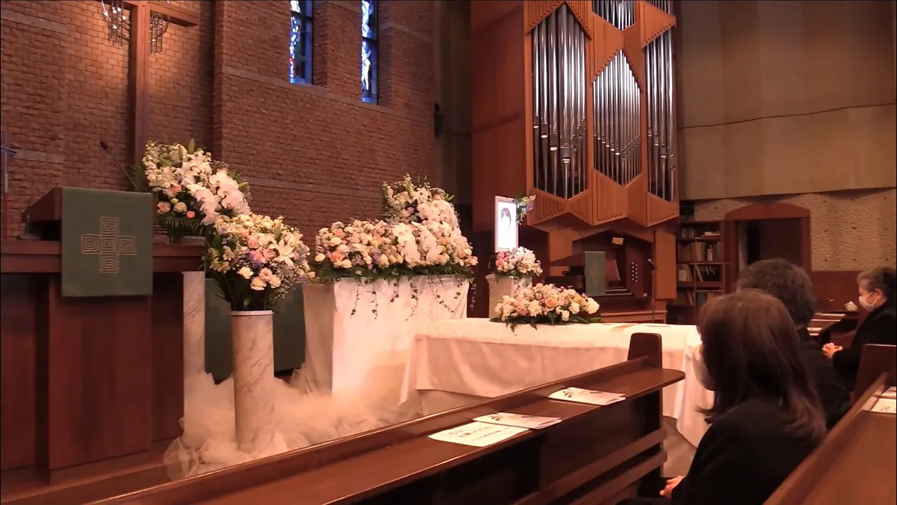 YouTube更新のお知らせ「【キリスト教葬儀に初めて参列される方へ】葬儀イメージビデオ　(株)ライフワークス」